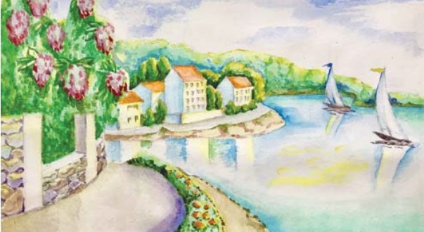 До с. 190 (1). Марина «Сонячна гавань» (педмалюнки)