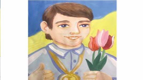 Парадний (урочистий) портрет друга чи подруги, вітаючи з перемогою в змаганнях